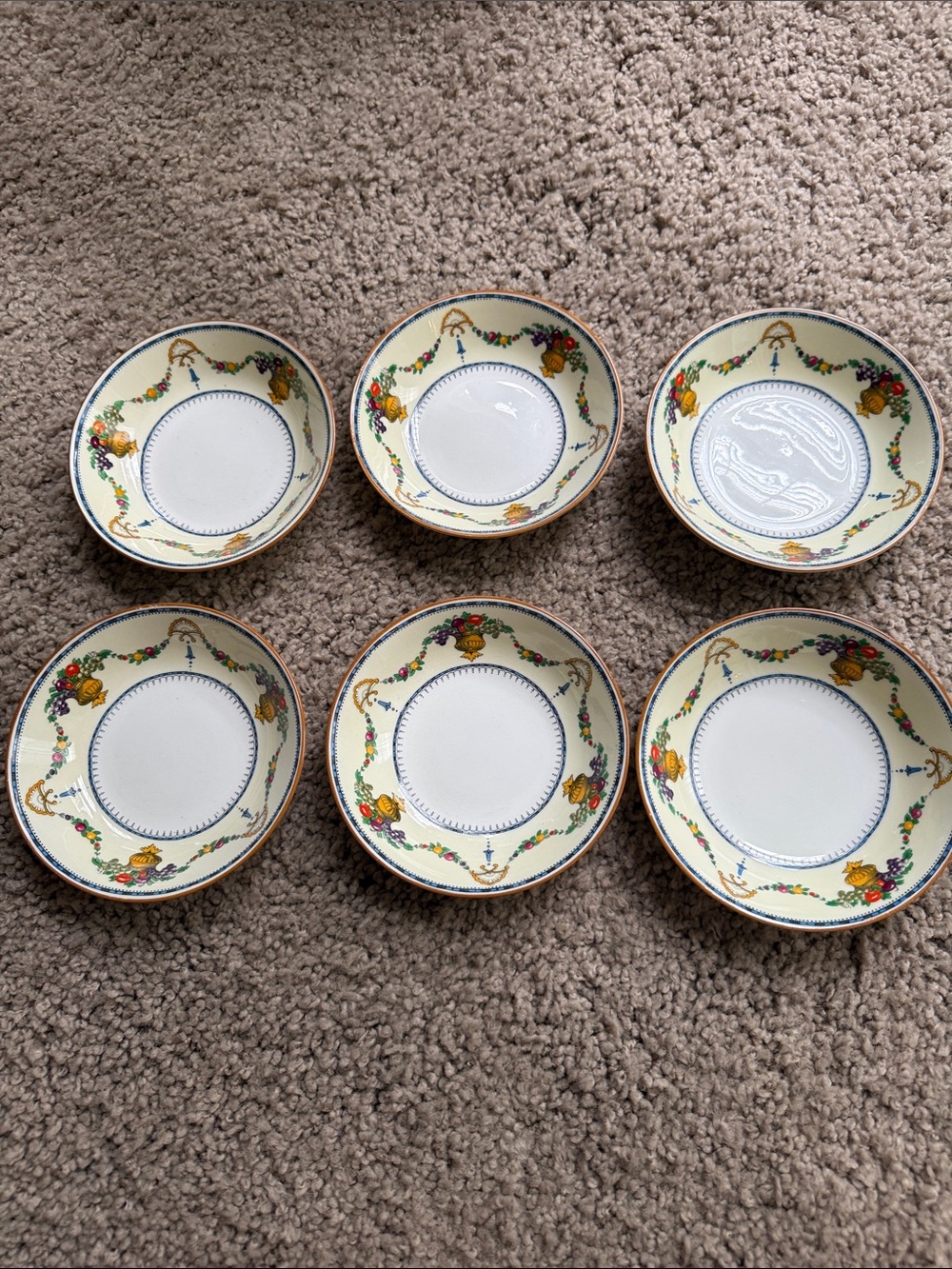 Royal cauldon  coupe bowl Set of 6